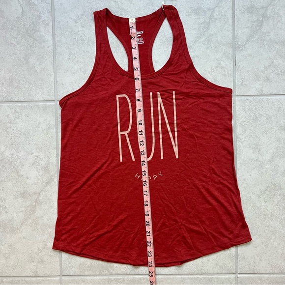NWT Women’s Brooks Running Distance Graphic Tank “Run Happy” Racerback - Picture 6 of 7